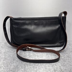 Derek Alexander Black Leather Crossbody Bag Organizer Pockets Luxe Travel Purse